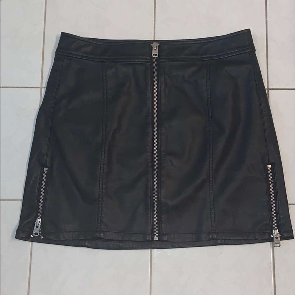 Express Leather Skirt - Size 2